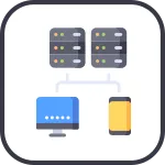 Client Many Servers SVG Icon